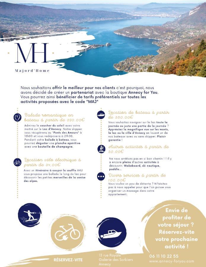 Le Lake - Vue Lac Et Montagne - Majord'Home Аннесі Екстер'єр фото